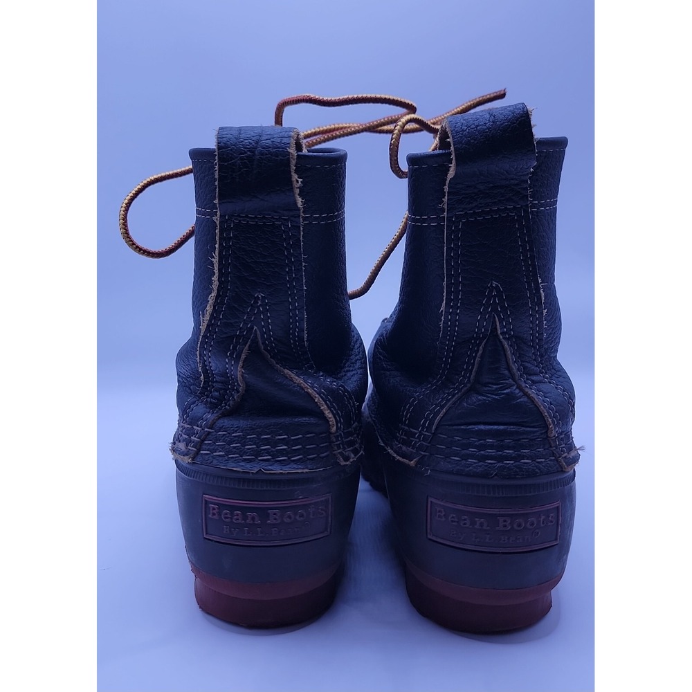 L.L.Bean Bison Leather 8" Lace Up Boots Women's size 8 - Picture 6 of 10